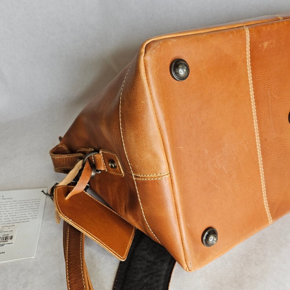 Vintage Canyon Outback Boulder Duffel Leather Bag CS317D - Picture 8 of 14